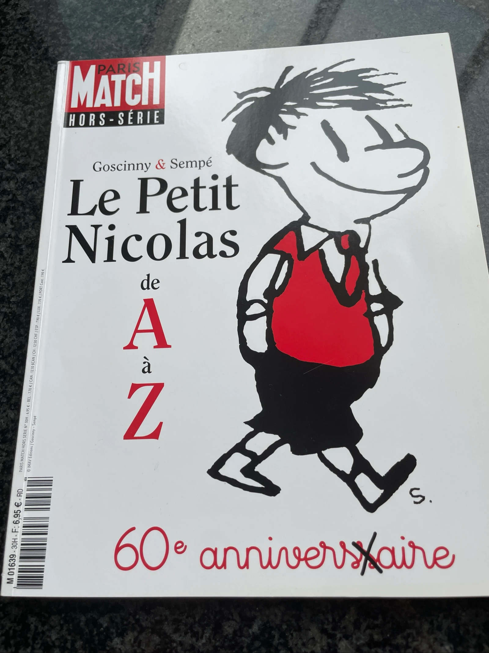 Paris Match le petit Nicolas de À à Z 60 eme anniversaire